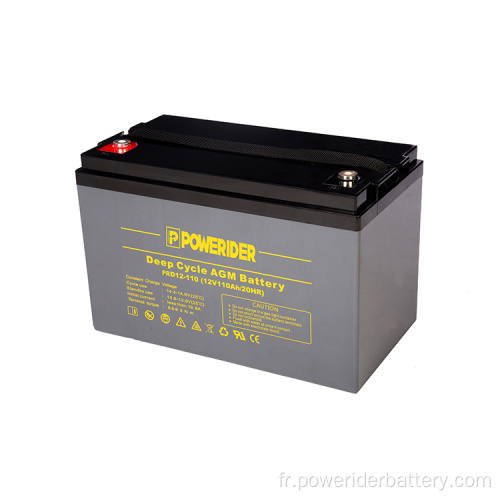 12V 110Ah Batterie AGM AGM au plomb de cycle profond